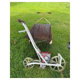 2- wheel yard cart, garden seed planter