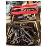 Large assortment of wrenches, files, variable nut