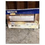 New in box 'Broan' 30' range hood