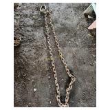 heavy Duty tow chain with ring and hook on one