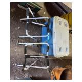 Coleman ice chest, Measures: 25'W x 14'D x 17'H,