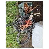 5 Heavy Duty 50' to 100' extension cords, 10-