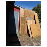 32' exterior door, several sheets of full and