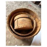 6- Bushel baskets, 1- 1/2 bushel basket, 1-