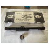 Adjustable gun rack, Marlin Microbe 4x scope,