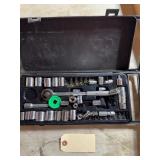 Socket wrench set small, large C-Clamps, pipe