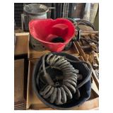 Trailer plug extension, galvanized oil can, large