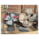 2- vintage electric orbiting fan, 1- is