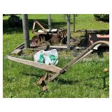 Vintage wood beam horse drawn plow