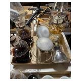 3- Hurricane lamps (only 2 globes), 4- Outdoor