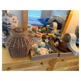 Blue/White Mantle Clock GE, Electric Light-up