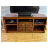Mahogany Entertainment Cabinet, Measures: 64ï¿½W x