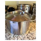 Tramontina Stainless Stock Pot with Clear Lid,