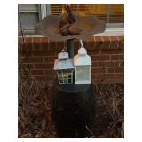 2- 54ï¿½ Black Shepherds Hook, Black/Clear Bird