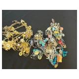 Lot of Costume Jewelry Plus Some Goldstone*
