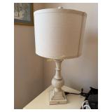 26ï¿½T Brass Candlestick Table Lamp with Tan Lamp