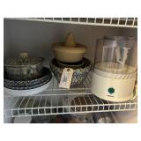 Roseville Enamel Mixing Bowls, Pie Plate, Round