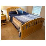 Maple Queen Size Headboard, Footboard, Side
