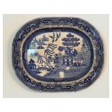Willow Ware Blue/White Platter, Measures: 21ï¿½W x
