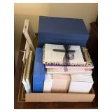 Flat of Stationary, Notebooks, Notecards,