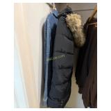 Chicos Jean Jacket, Size 3, Black Lands End Size