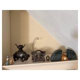 Antique Bronze Elephant Incense Burner, Antique