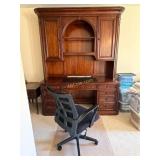(Sligh) Desk/ Credenza Appears to be Mahogany/