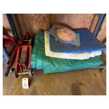 MVP Prolite 2 Ton Jack, Green Tarp, Tree Pad,