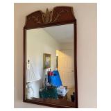 Vintage Georgian Mahogany and Gilt Hall Mirror,