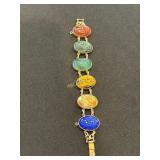 Vintage 12K Gold Filled Scarab Bracelet  * Note