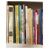 Shelf of 58 Books Ranging from Dictionaries to