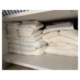 Shelf of Towels, Hand Cloths, and Wash Rags in
