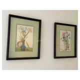 4 Pictures, Blue Vase Floral Painting by Laurence