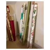 16- Partial Rolls of Upholstery- Pearl White,