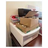 2 Bins, 4 Boxes of Ornaments