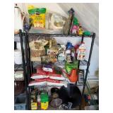 4 Shelves of Lawn and Garden Supplies