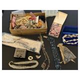 Large Lot of Fashion Costume Jewelry and Watches