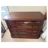 Vintage Sleigh Executive Wood 2 Drawer Filing