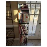 3 Tier Floor Shelf with Books, Cookbooks, History