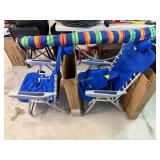 2 RIO Royal Blue Beach Chairs, New in Box Chairs,