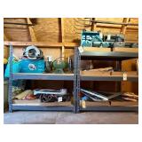 5 Tier Metal Shelving with Wood SHelves