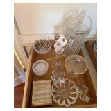 Crystal Knife Holders, Crystal Pitcher, Peppermin