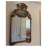 Large Vintage Italian Chinoiserie Mirror with a