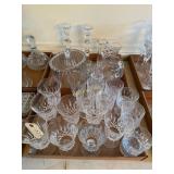 14pc Waterford Lismore Crystal Lowball Glasses,