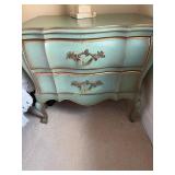 French Provencial Bedside 2 Drawer Stand,