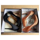 Badgley Mischka Elia BLkSiL Size 10, Jessica