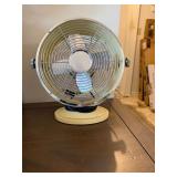 Intertek Brush Nickel Desktop Metal Fan, Intertek