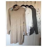 Loft Outlet Seater Dress in Beige/Cream Color