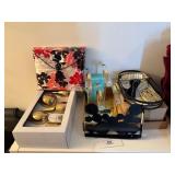 Red/ White Polka-Dot Wine Holder Decor, Pair of