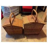 Two Beautifully Handcrafted Bamboo or Cane